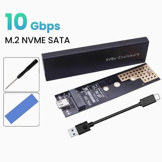 Alt view image 5 of 5 - m.2 NGFF nvme to usb3.1 gen2 type-c Solid State SSD mobile disk box conversion card package
