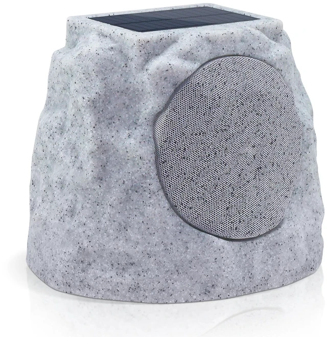 Main image of Rock Speakers Outdoor Water-Resistant IP44, Multi-Sync Up to 100 Speakers, Solar-Powered Rock Speaker with Light for Patio Garden Party Pool Deck Yard Outside