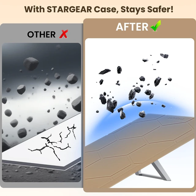 Alt view image 5 of 7 - Starlink Gen 3 Protective Cover Case, Starlink Standard Gen 3 Case for Satellite Dish, Silicone Hail Protector Cover for Starlink Standard, Waterproof,Impact Resistant to Rocks/Sand/Hail, Coyote Tan