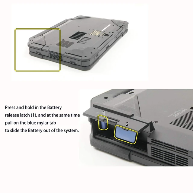 Alt view image 3 of 6 - DKNKD (11.1V 97Wh/8550mAh) X8VWF Laptop Battery Compatible with Dell Latitude 14 Rugged 5404 7404 E5404 E7404 Series Notebook 4XKN5 CJ2K1 5XT3V 05XT3V VCWGN 0VCHGN 09FN4 XN4KN XRJDF YGV51