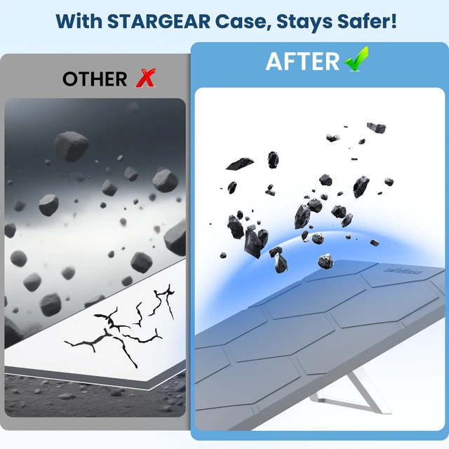 Alt view image 6 of 7 - Starlink Gen 3 Protective Cover Case, Starlink Standard Gen 3 Case for Satellite Dish, Silicone Hail Protector Cover for Starlink Standard, Waterproof,Impact Resistant to Rocks/Sand/Hail, Grey