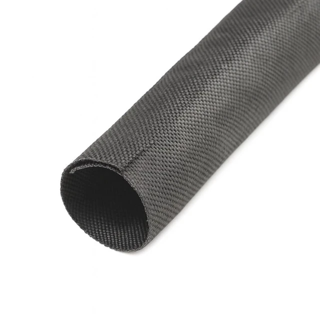 Main image of Woven Mesh Split-Sleeve Wire Loom for High-Temperature Automotive Harness and Home Cable Management - 25 feet (1.25")