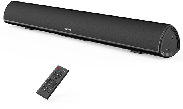 Main image of 80 Watt Soundbar, Sound Bars for TV of Home Theater System (Bluetooth 5.0, 34 inch, DSP, Strong Bass, Wireless Wired Connections, Bass Adjustable, Wall Mountable)