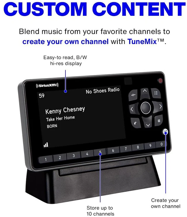 Alt view image 3 of 7 - Onyx EZR Satellite Radio with Home Kit (SXEZR1H1)