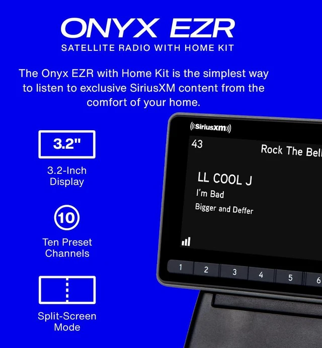 Alt view image 2 of 7 - Onyx EZR Satellite Radio with Home Kit (SXEZR1H1)