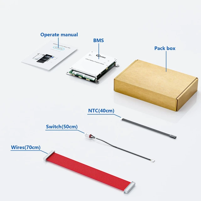 Alt view image 7 of 7 - JK-BD4A17S4P Smart BMS 8S-17S 40A BMS with 0.4A Active Balance 17S BMS for Li-ion/NMC, LiFePO4 and LTO battery packs with Bluetooth APP monitoring and 0.4A active balancing