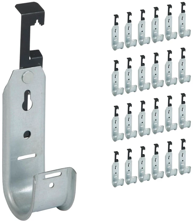 Main image of Batwing J Hook 1-5/16 Without Retainer Clip - Galvanized Steel Cable Management Hooks for Hanging Cable to Hanger Wire and Threaded Rod - Rust-Resistant, EIA and TIA Compliant, 1-5/16 in 25 Pack