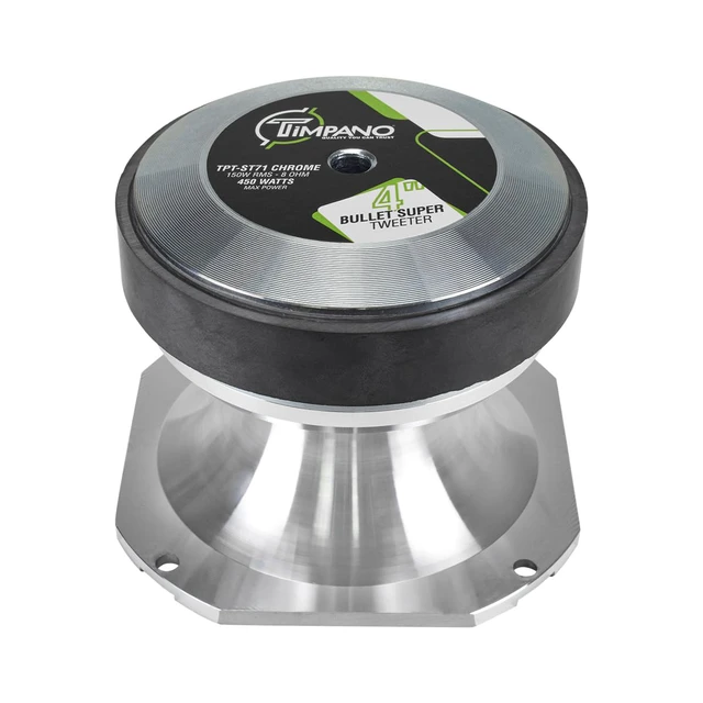 Alt view image 5 of 7 - Super Tweeter 4 Inch TPT-ST71 Chrome, 8 Ohm, 900 Watts Max, 108 db, High Sensitivity, PRO Audio Bullet Super Tweeters (Pair)
