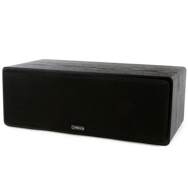 Alt view image 2 of 5 - MB42-C 2-Way Passive Center Channel Speaker Home Theater, Each, Black Amplifier or Receiver Required, Dual 4-Inch Carbon-Fiber Woofers, 0.75-Inch Silk-Dome Tweeter, Surround Sound, Clear Vocals