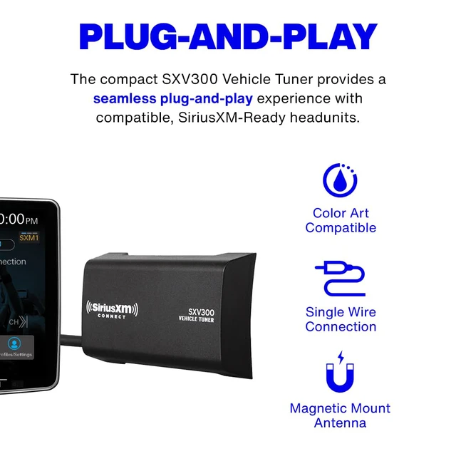 Alt view image 3 of 7 - SXV300V1 Satellite Radio Vehicle Tuner, Add to Any -Ready Car Stereo (SXV300V1)
