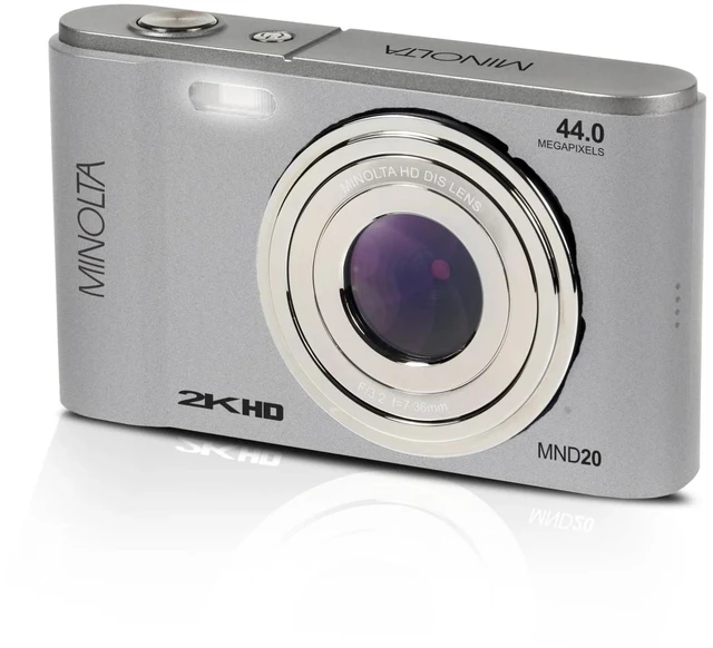 Main image of MND20 44 MP 2.7K Ultra HD Digital Camera (Silver) Waterproof design captures photos and HD video at the beach, pool and on outdoor adventures