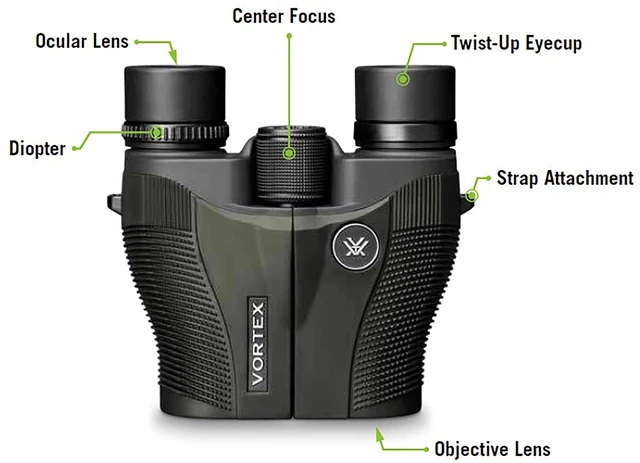 Alt view image 5 of 6 - Vanquish Reverse Porro Prism Binoculars 8x26 SD Optics, Compact, Multi-Coated Lenses, Rubber Armor, Waterproof, Fogproof, Shockproof - Unlimited, Unconditional