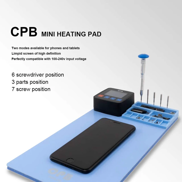 Alt view image 2 of 7 - Heating Pad Compatible with iPad mini Phone Smartphone LCD Screen Separator Machine Repair Tools Heat Plate
