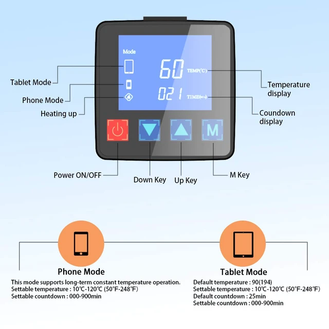 Alt view image 5 of 7 - Heating Pad Compatible with iPad mini Phone Smartphone LCD Screen Separator Machine Repair Tools Heat Plate