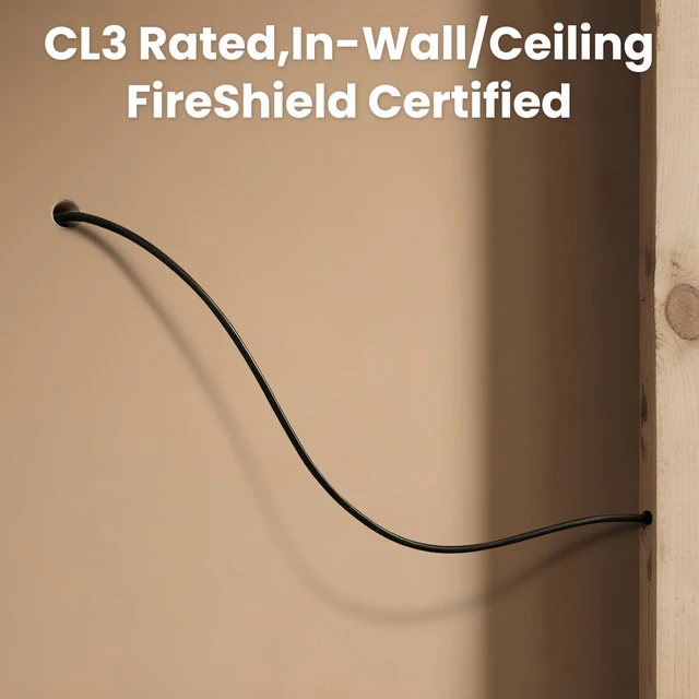 Alt view image 5 of 7 - 16 Gauge Outdoor Speaker Wire 300ft CL3 Direct Burial CCA Cable CL2 Rated, 2 Conductor Stranded Core, UV and Weather Resistant, No Conduit Needed Underground, Garden Patio Pool Audio