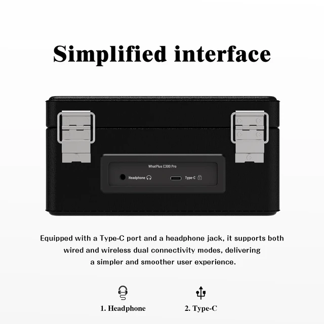Alt view image 6 of 7 - CD Player with Bluetooth Speakers, App Control, Magnetic Display Color: Black. High-fidelity sound with a retro desktop design, ideal for home decor and gifting