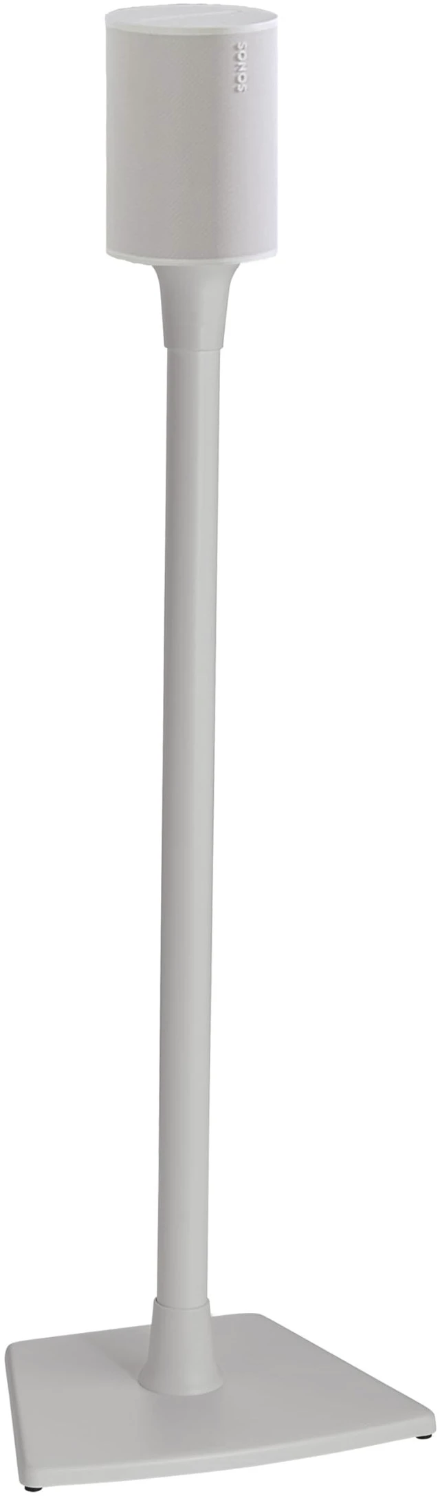 Main image of Speaker Stand for Sonos Era 100 - Fixed Speaker Stand w/Easy 3 Step Install -Includes All Hardware, Carpet Spikes & Rubber Feet - White