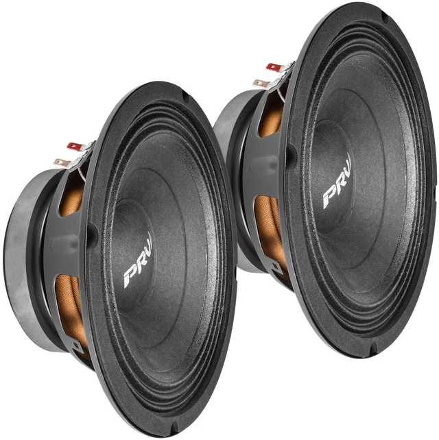 Main image of 8 Inch Midbass Speaker 8MB450 v2, 450 Watts, 8 Ohm, 2 in Voice Coil, Loudspeaker for High Output Pro/Car Sound System (2 Speakers) Bundle