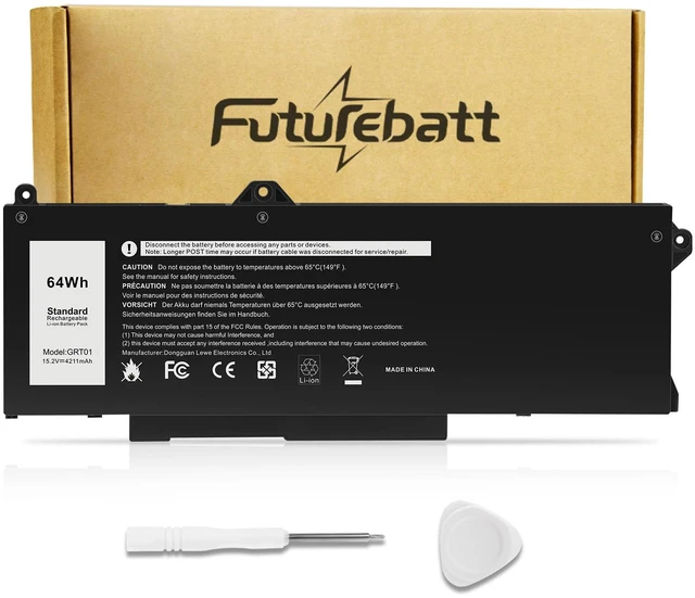 Main image of GRT01 Battery Replacement for Dell Latitude 15 5521 5531 14 5421 5431 Precision 3470 3561 3571 Alienware m17 R5 AMD Series R05P0 00P3TJ 0P3TJ VXD57 05RGW 9JRV0 0R05P0