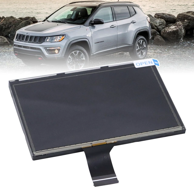 Main image of 7" Uconnect Touch Screen Compatible with 2017-2020 Jeep Compass LCD Monitor Replace # TDO-WXGA0700K00033-V2 TDO-WXGA0700K00057-V1, Radio Navigation