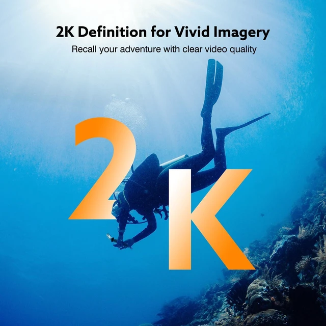 Alt view image 2 of 7 - Z10 4K Action Camera, 128GB Wearable Sports Camera with Waterproof Case, Magnetic Clip, Small Body Cam for Cycling, Diving, Travel No WiFi No Bluetooth