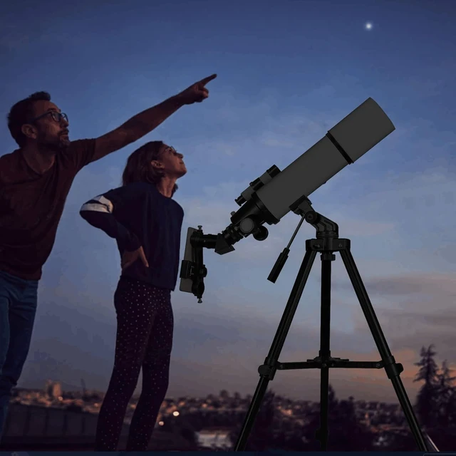 Alt view image 6 of 7 - Telescopes for Adults Astronomy, 80mm Aperture 600mm Refractor Telescope for Kids & Beginners, Compact and Portable Travel Telescopio with Backpack