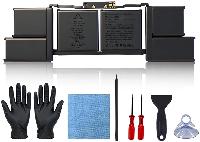 Main image of A1953 A1990 Battery for MacBook Pro 15 Inch (Mid 2018 2019) Laptop Battery Replacement Model A1953 Battery EMC 3215 3359 MV902LL/A, MV932LL/A, MR962LL/A