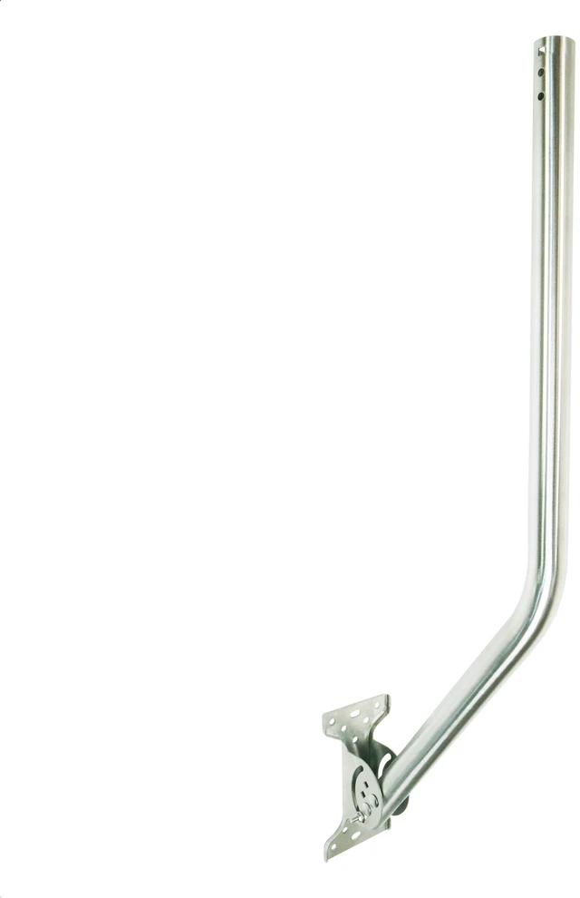 Main image of J-Max Pivot/Lock Antenna Mount Pole, Rustproof Aluminum, 1.5"x36" Pro-Grade Universal Outdoor Adjustable & Reversible J-Pole Antenna Mounting Pole Mast Bracket for Wall, Eave or Roof Mounting