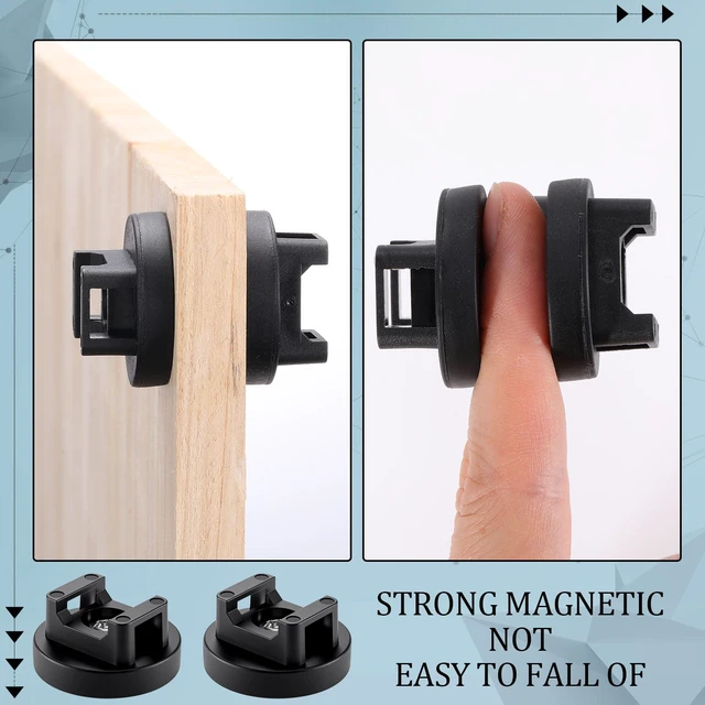 Alt view image 5 of 6 - 250 Pieces Magnetic Zip Tie Mount Cable Wire Management Base, 31 mm Heavy Duty Nylon Ties, Magnet Organizer for Outdoor Use, Multipurpose Wire Management, Metal Surface Mount System