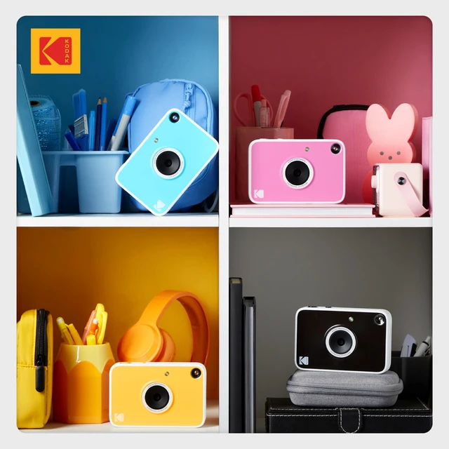 Alt view image 6 of 7 - Printomatic+ Instant Print Digital Camera (Black) 10MP Portable Camera with Interactive RGB LED Status Indicator, Prints Full-Color Photos on Zink 2x3 Sticky-Backed Photo Paper - Easy & Fun