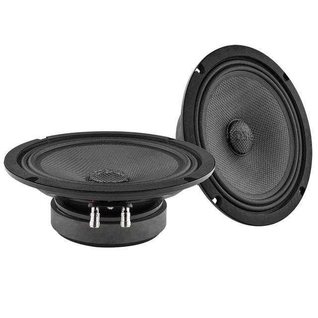 Alt view image 6 of 7 - PRO-CF8.4SL 8" Shallow Carbon Fiber Water Resistant Cone Mid-Bass Loudspeaker 275 Watts Rms 4-Ohm - Great Speaker for Motorcycles and Powersports