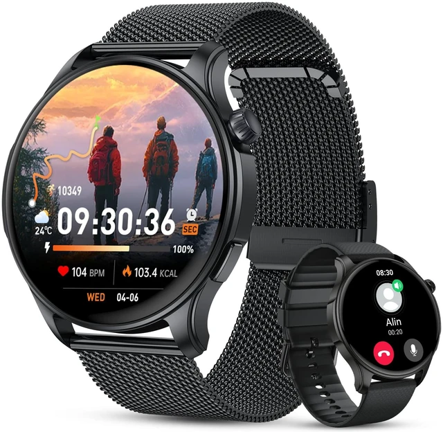 Main image of Smart Watch for Men Women Fitness Tracker: Smartwatch for Android Phones iPhone Compatible Samsung Bluetooth Call Answer/Make Watches for Men Heart Rate Sleep Monitor IP68 Waterproof 120+Sports Model