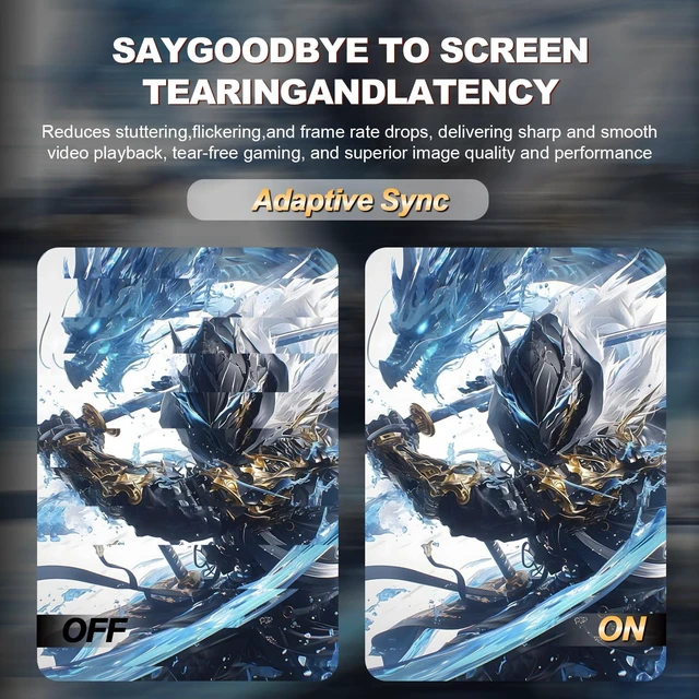 Alt view image 6 of 7 - 24.5 240Hz Gaming Monitor, Curved FHD 1920 x 1080P, Support 120% sRGB, AMD FreeSync, 1MS MPRT,Low Motion Blur, Wall Mount Installs Compatible, for Office and Games(HDMI 2.0&DP 1.4)Black