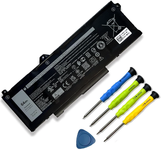 Main image of 64Wh GRT01 Laptop Battery Replacement for Dell Latitude 15 5521 5531 14 5421 5431 Precision 3470 3561 3571 Alienware m17 R5 AMD Series R05P0 00P3TJ 0P3TJ VXD57 05RGW 9JRV0 15.2V 4000mAh 4-Cells