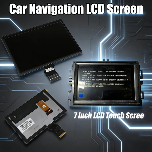 Alt view image 2 of 7 - 7" Uconnect Screen Replacement LCD Display for Jeep Compass Renegade 2017-2021 TDO-WXGA0700K00057-V1 TDO-WXGA0700K00033-V2 without Bracket