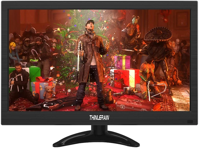 Main image of 13.3 inch Small PC Monitor 1366x768 Mini LED Monitor with HDMI VGA AV BNC USB Intput, for Fire Stick Computer Xbox Ras pi, Built-in Speaker