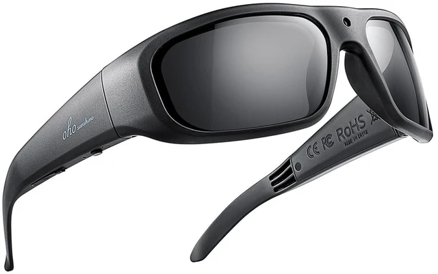 Main image of Ultra-Thin Lightweight Sports Camera Sunglasses, 24MP Camera, 1080P Video, Water Resistant UV400 Lens
