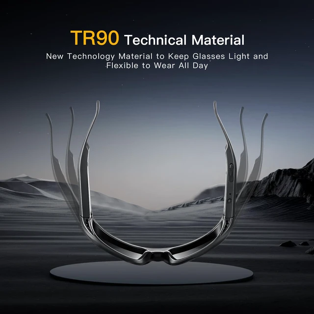 Alt view image 6 of 6 - Ultra-Thin Lightweight Sports Camera Sunglasses, 24MP Camera, 1080P Video, Water Resistant UV400 Lens