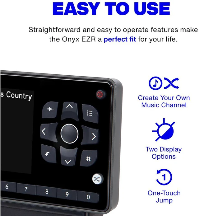 Alt view image 3 of 7 - Onyx EZR Satellite Radio with Vehicle Kit (SXEZR1V1)
