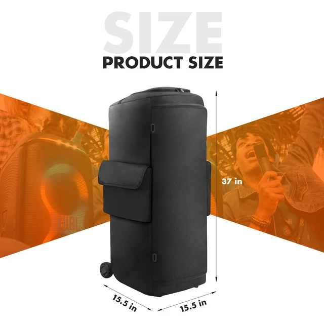Alt view image 3 of 7 - Protective Cover Case Compatible with JBL PartyBox 720 Water-Resistant Carrying Case with Storage Bag, Splashproof Dustproof Portable Cover for Party Box 720 Speakers