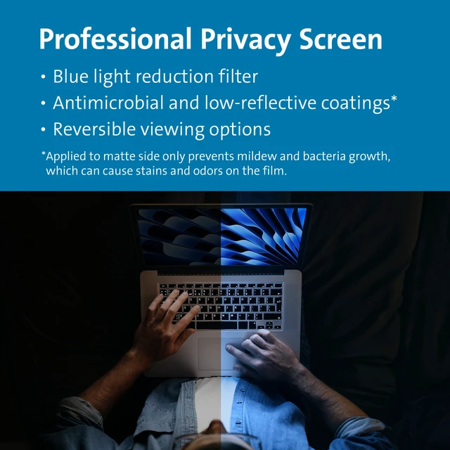 Alt view image 5 of 6 - MagPro Elite Magnetic Privacy Screen for Apple MacBook Air 15" (M2/M3/M4, 2023 and newer)