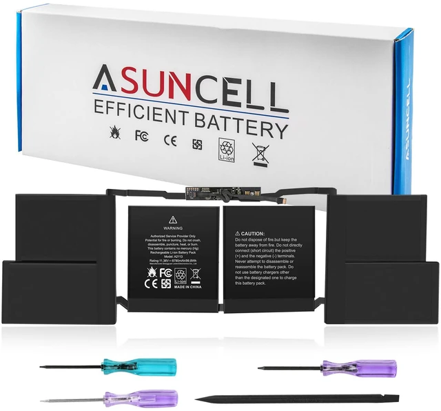 Main image of A2141 MacBook Pro Battery Replacement 8700mAh A2113 Battery for MacBook Pro 16 Inch A2141 Retina Series (Year 2019 2020) (EMC 3347, MVVL2 MVVL2LL/A MVVM2 MVVM2LL/A MVVJ2 MVVJ2LL/A MVVK2 MVVK2LL/A