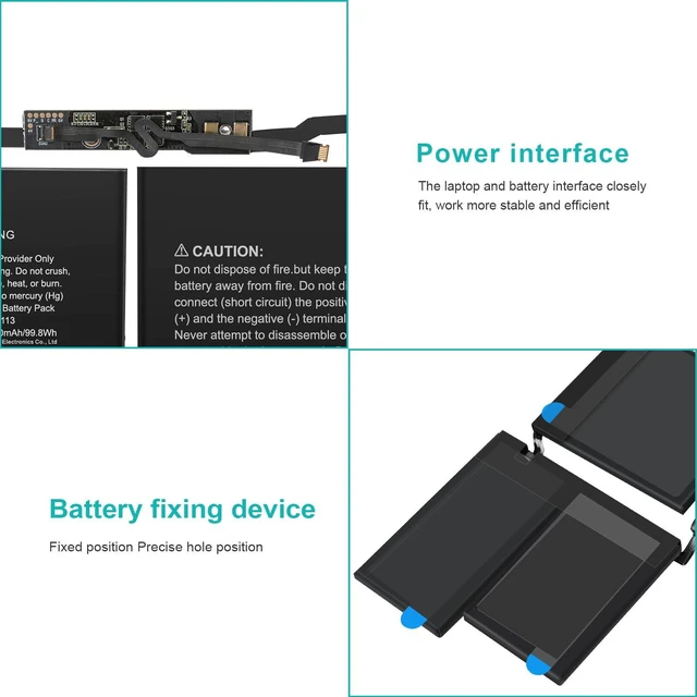 Alt view image 4 of 7 - A2141 MacBook Pro Battery Replacement 8700mAh A2113 Battery for MacBook Pro 16 Inch A2141 Retina Series (Year 2019 2020) (EMC 3347, MVVL2 MVVL2LL/A MVVM2 MVVM2LL/A MVVJ2 MVVJ2LL/A MVVK2 MVVK2LL/A