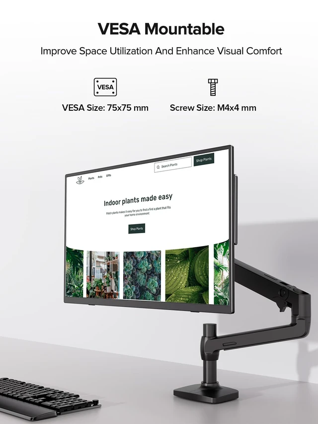 Alt view image 7 of 7 - Portable Monitor 15.6 Inch, 125% sRGB Laptop Monitor Built-in 0~180°Adjustment Stand Speaker VESA, HDMI USB-C Plug&Play, Ultra-Thin Second Extender Screen for Phone Game Console