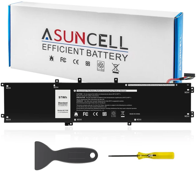 Main image of 97Wh 4K1VM Battery Replacement for Dell G7 17 7700 Series Notebook W62W6 0W62W6 9TM7D 09TM7D XYCW0 0XYCW0 V0GMT NCC3D 0NCC3D NYD3W 0NYD3W 11.4V 8070mAh 6-Cell