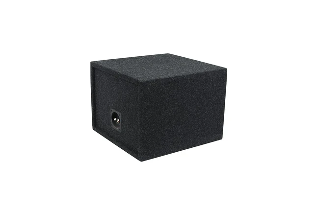 Alt view image 3 of 7 - Bbox Car Pro Audio Speaker Enclosures 10 Single Vented Subwoofer/Speaker Enclosure High Grade MDF Nickel Finish Speaker Terminals 18 Gauge Audio Cables - Improves Audio Quality, Sound & Bass