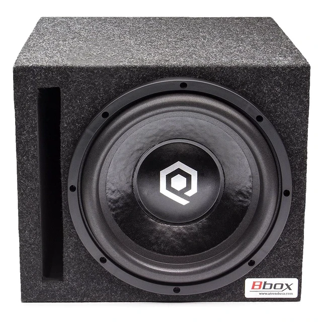 Alt view image 6 of 7 - Bbox Car Pro Audio Speaker Enclosures 10 Single Vented Subwoofer/Speaker Enclosure High Grade MDF Nickel Finish Speaker Terminals 18 Gauge Audio Cables - Improves Audio Quality, Sound & Bass