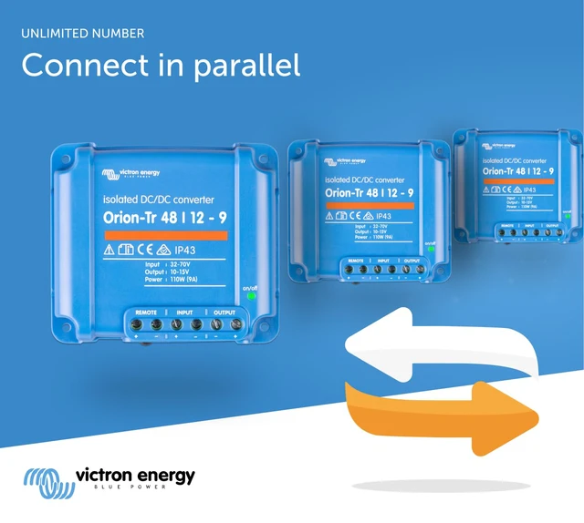 Alt view image 5 of 5 - Orion-Tr DC to DC Converter - 48/12-Volt 9 amp 110-Watt IP43 Protected, for Dual Battery Systems, Isolated