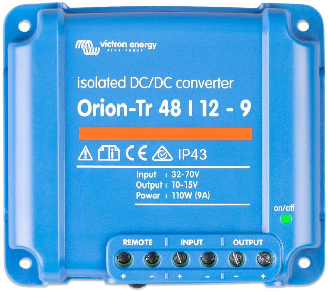 Main image of Orion-Tr DC to DC Converter - 48/12-Volt 9 amp 110-Watt IP43 Protected, for Dual Battery Systems, Isolated