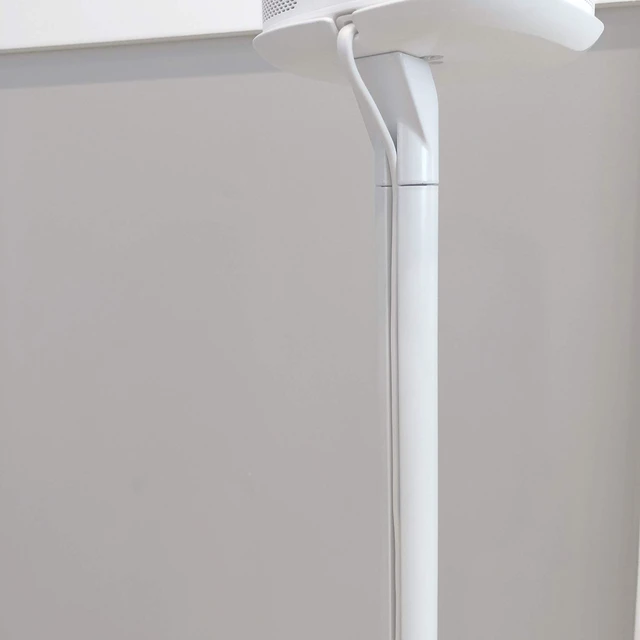 Alt view image 4 of 6 - Floor Stand for Sonos One, SL, Play:1, 2 Pack, White Fixed height floor stand for Sonos One, One SL, Play:1, sold as a pair of two stands, 28.2" Tall, Built in Cable Management